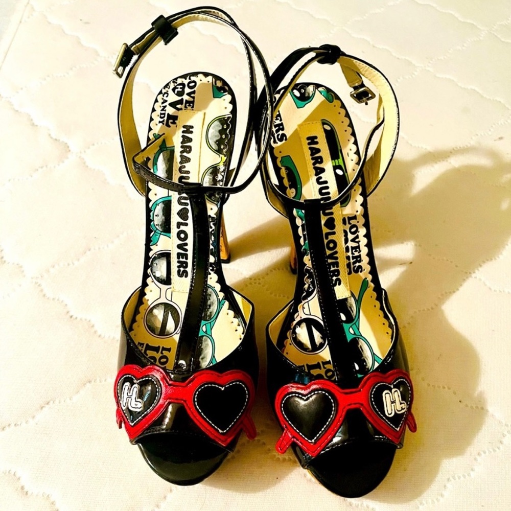 Harajuku Lovers Love Eye Candy Sandals SZ 8M